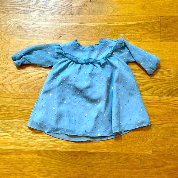 Nordstrom Other - Nordstrom 6 Months Silver/Blue Dress